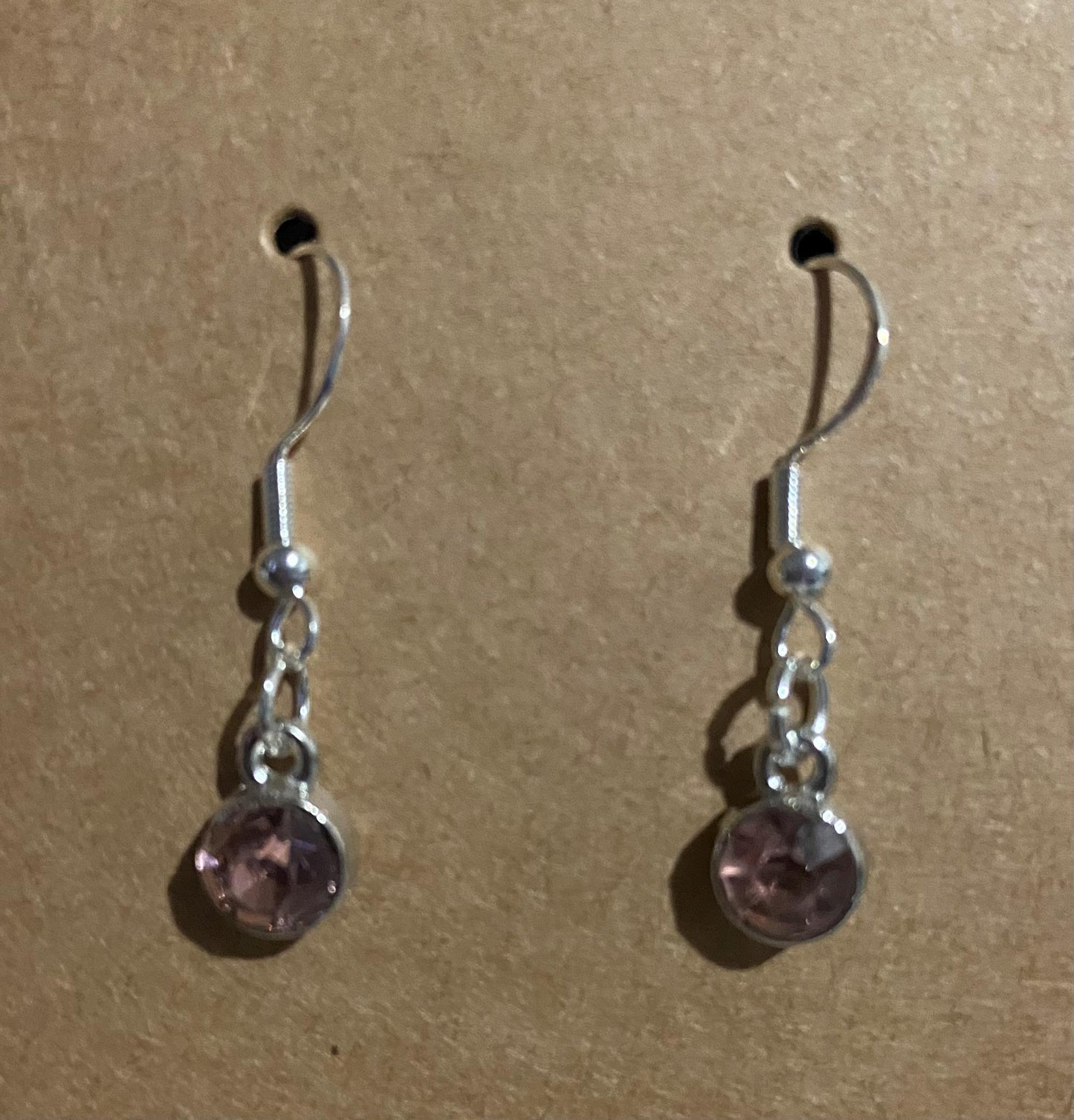 February Birthstone Charm Set: Includes Necklace, Earrings, and Bracelet, all Handmade with Love!
