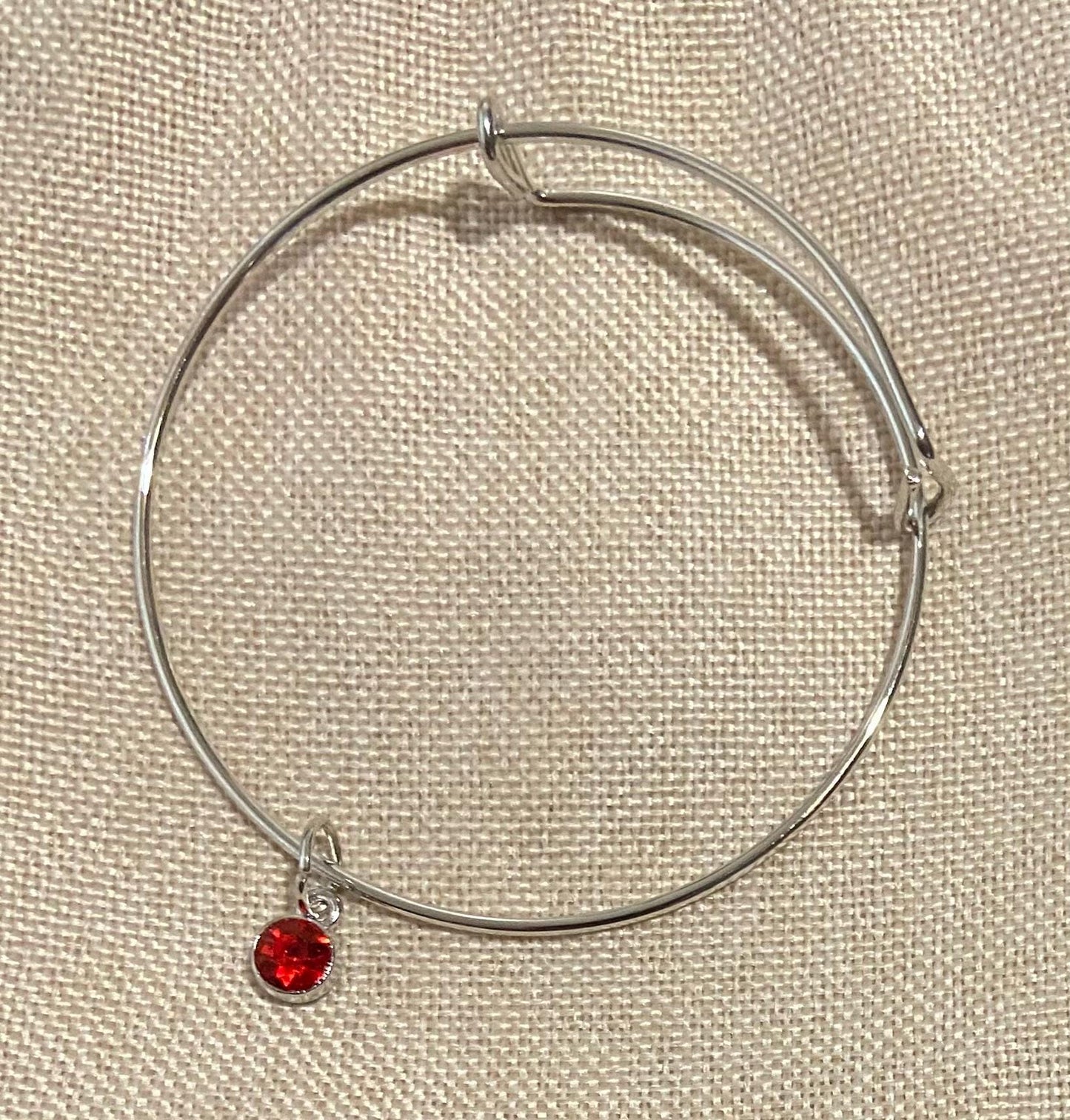July Birthstone Charm Set: Includes Necklace, Earrings, and Bracelet, all Handmade with Love!