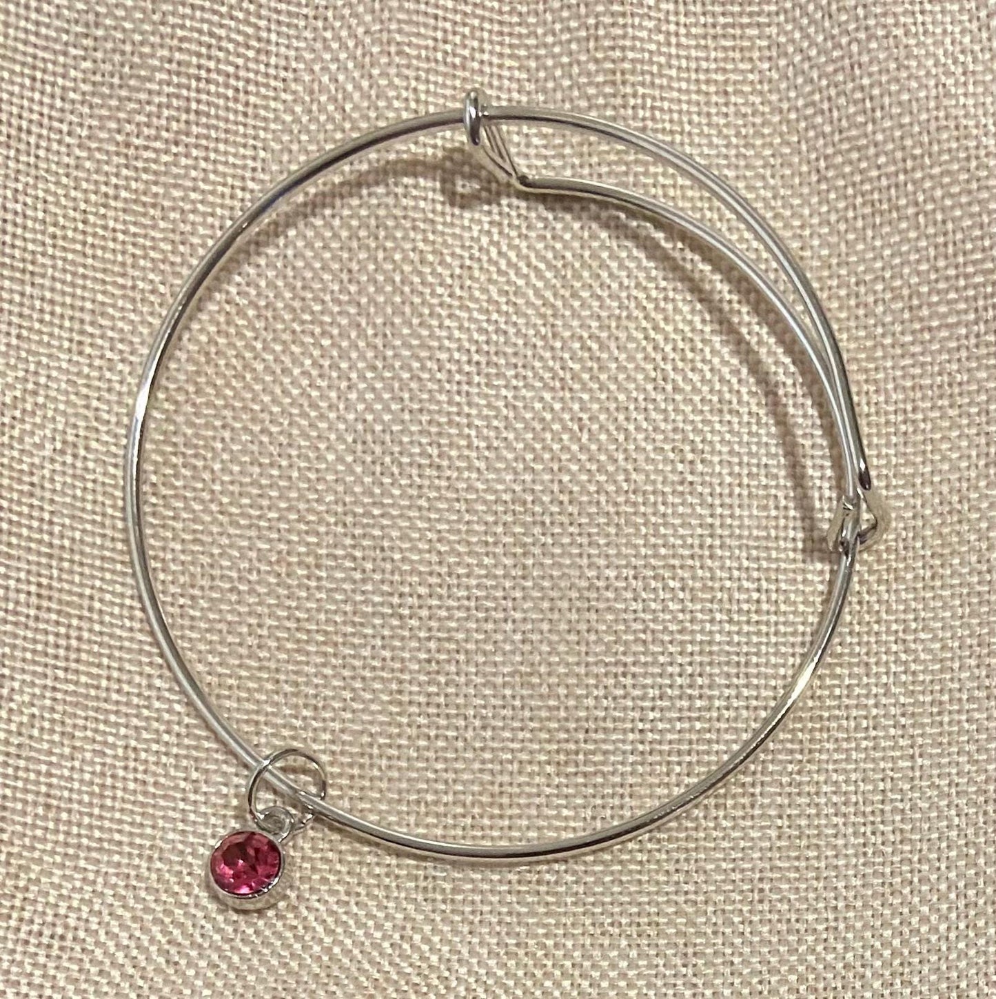 October Birthstone Charm Set: Includes Necklace, Earrings, and Bracelet, all Handmade with Love!