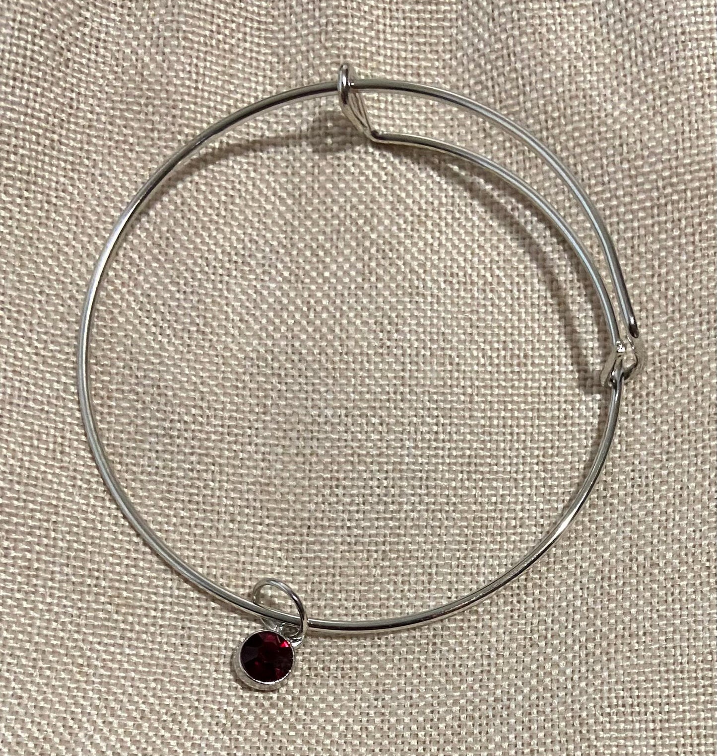 January Birthstone Charm Set: Includes Necklace, Earrings, and Bracelet, all Handmade with Love!