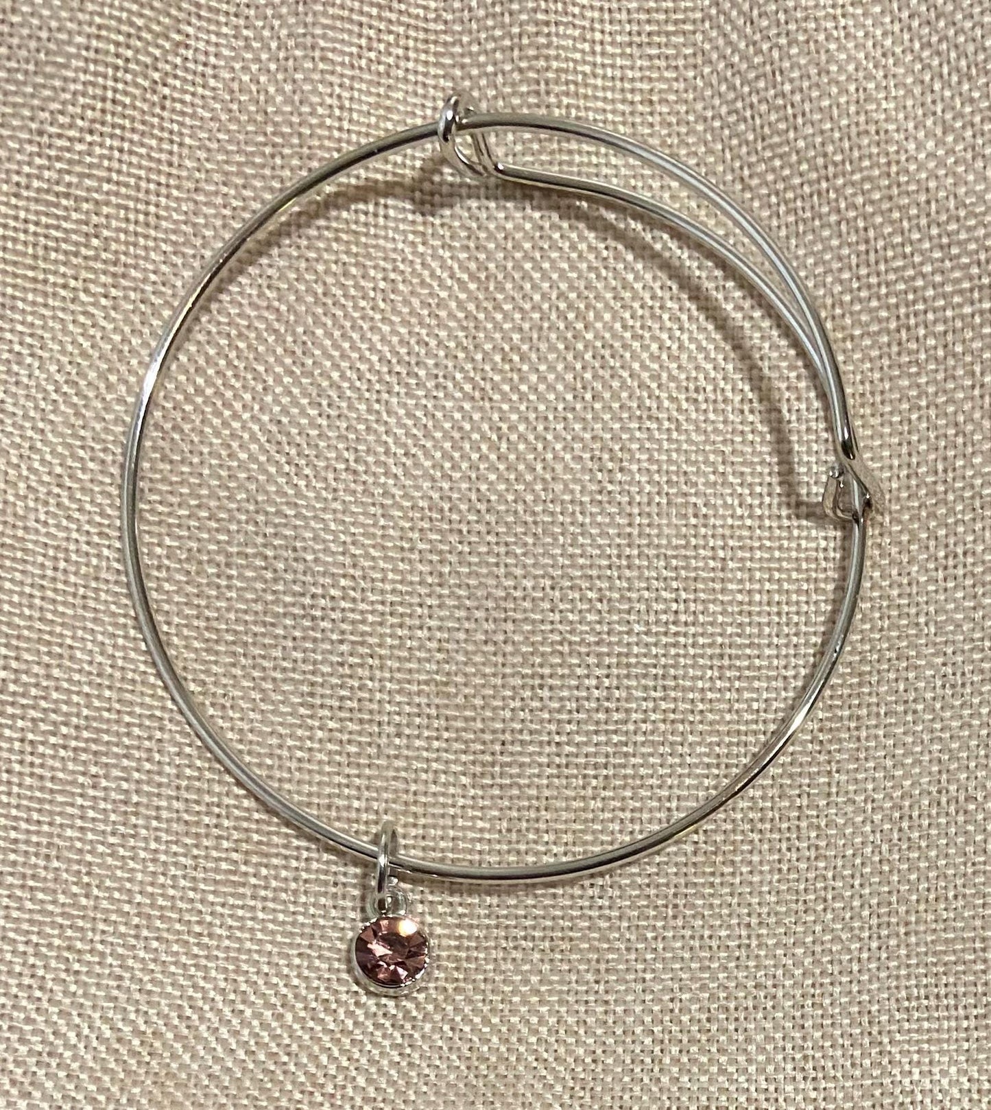 February Birthstone Charm Set: Includes Necklace, Earrings, and Bracelet, all Handmade with Love!