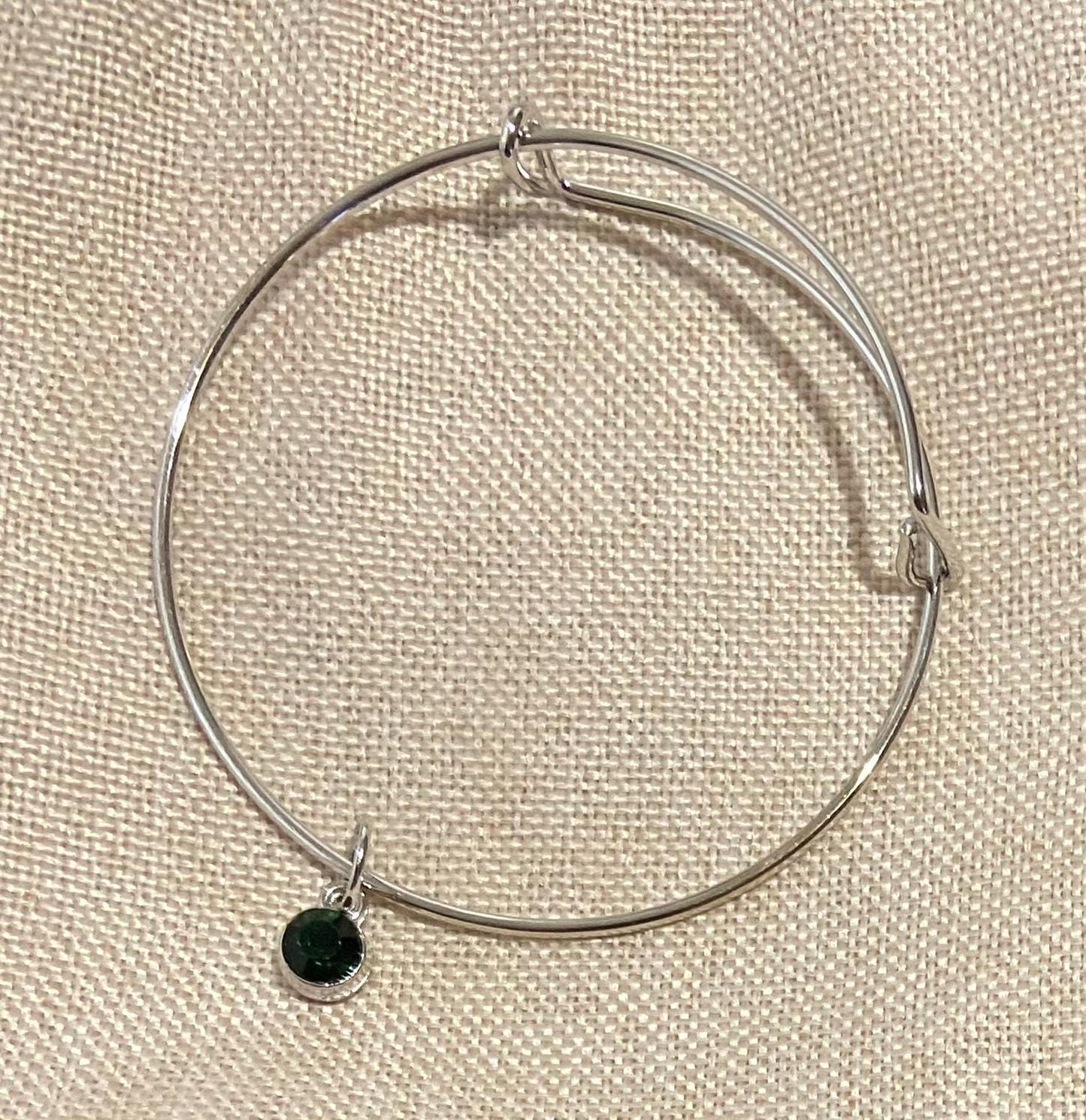 May Birthstone Charm Set: Includes Necklace, Earrings, and Bracelet, all Handmade with Love!