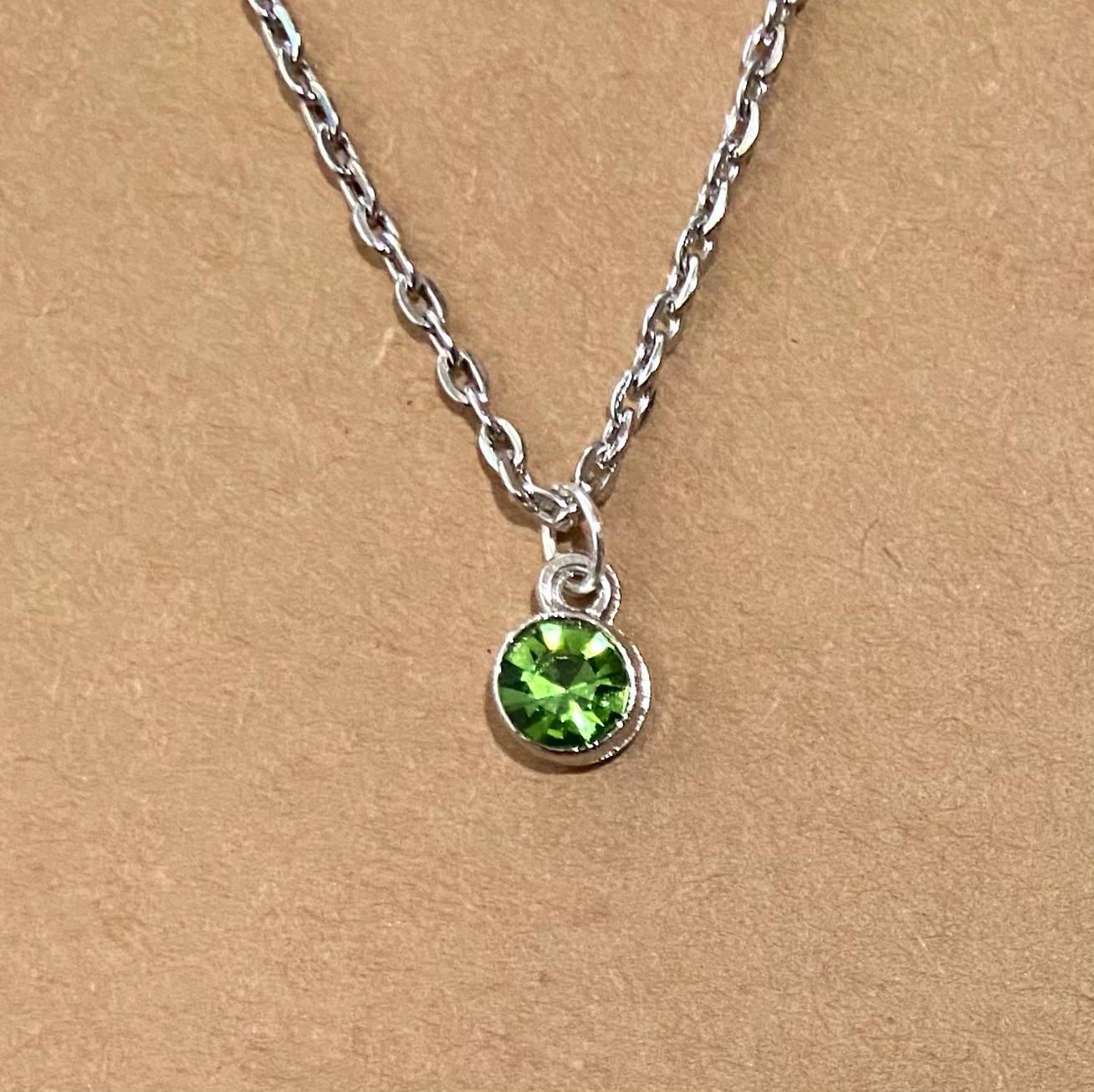 August Birthstone Charm Set: Includes Necklace, Earrings, and Bracelet, all Handmade with Love!