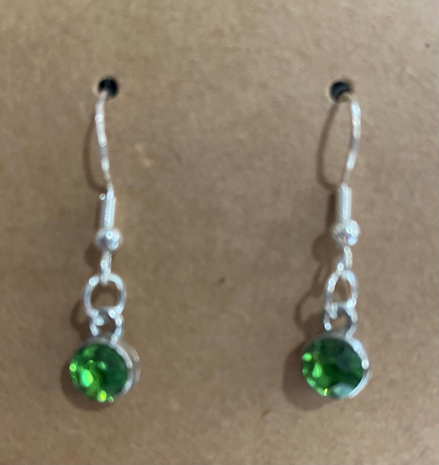 August Birthstone Charm Set: Includes Necklace, Earrings, and Bracelet, all Handmade with Love!