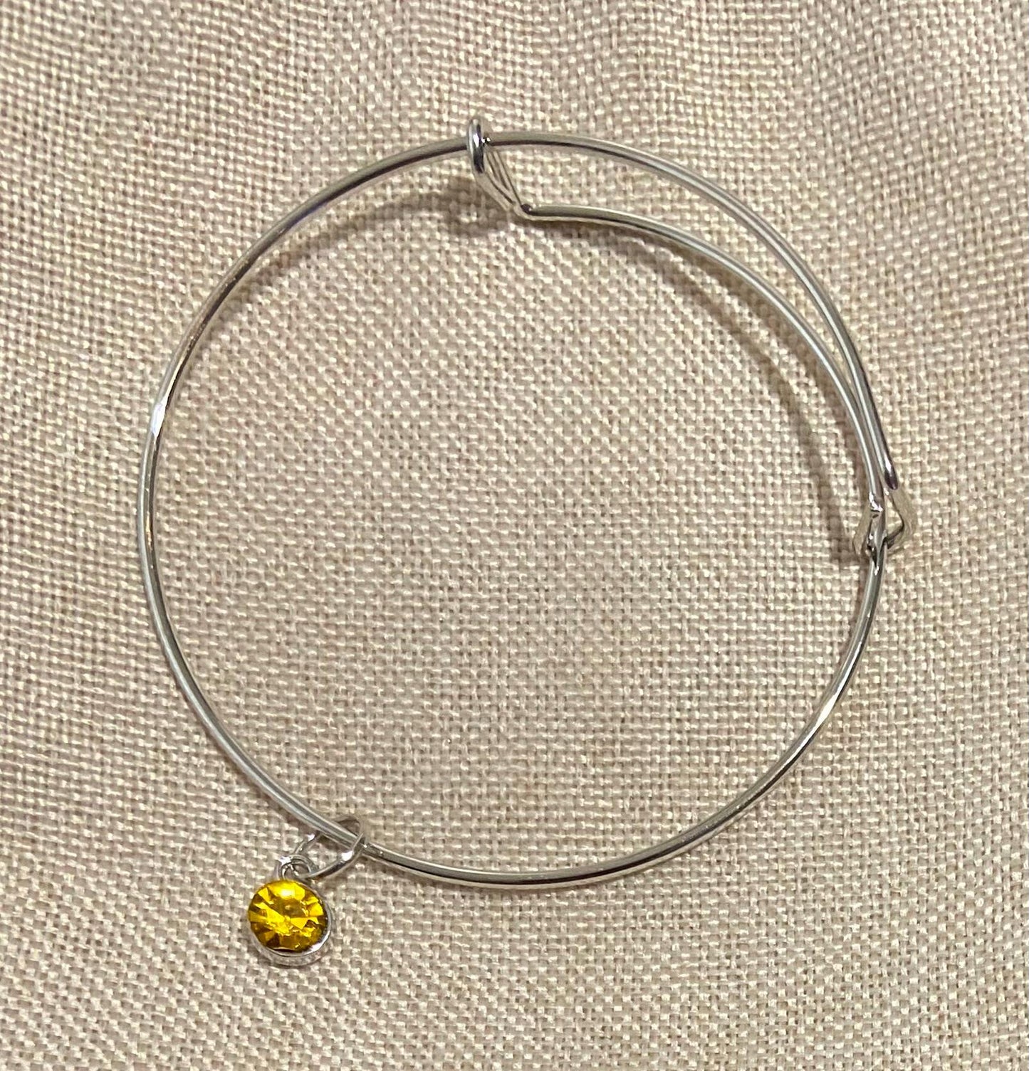 November Birthstone Charm Set: Includes Necklace, Earrings, and Bracelet, all Handmade with Love!