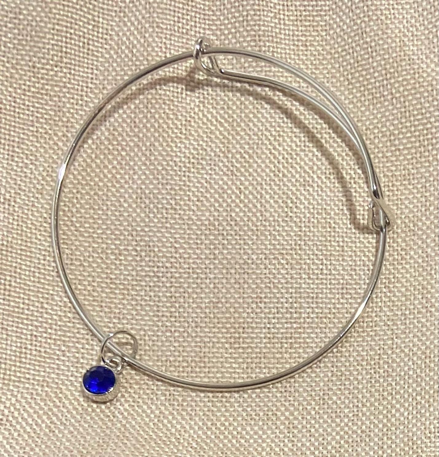 September Birthstone Charm Set: Includes Necklace, Earrings, and Bracelet, all Handmade with Love!