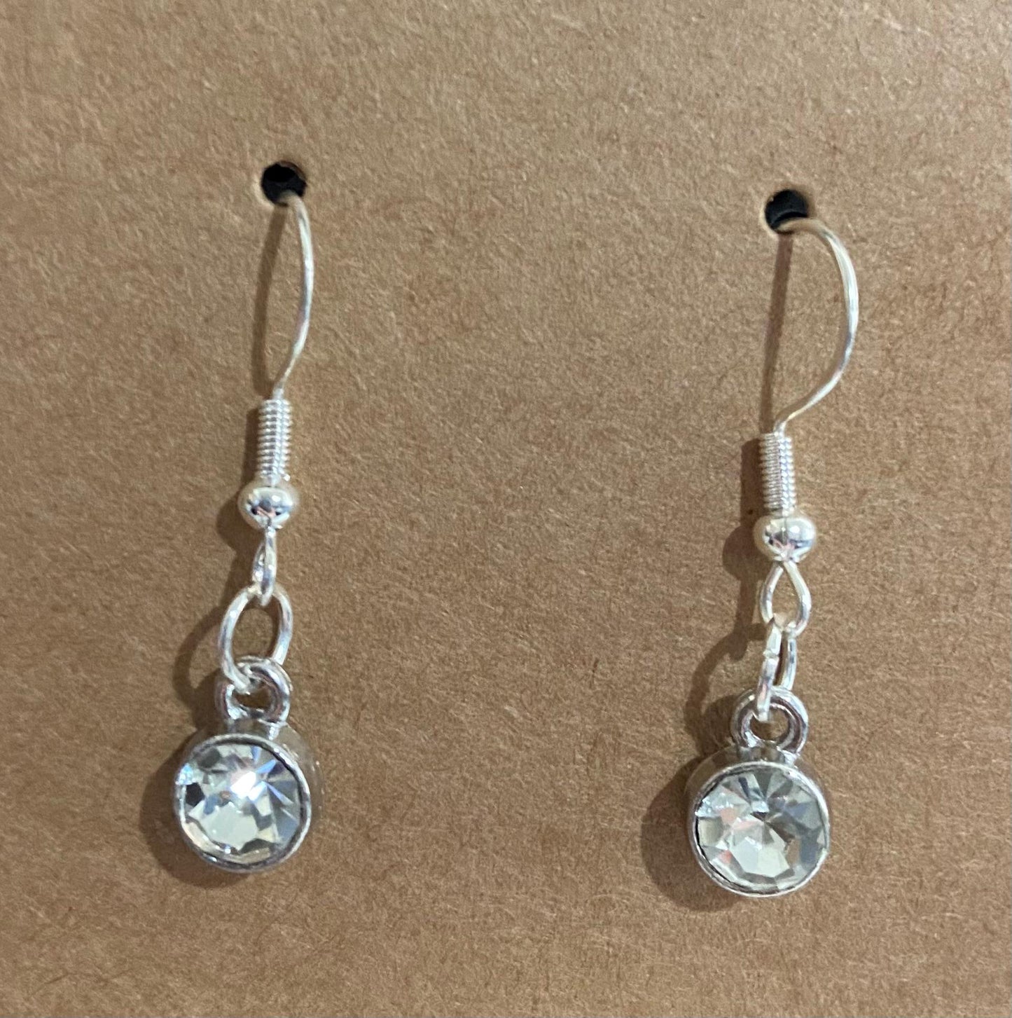 April Birthstone Charm Set: Includes Necklace, Earrings, and Bracelet, all Handmade with Love!